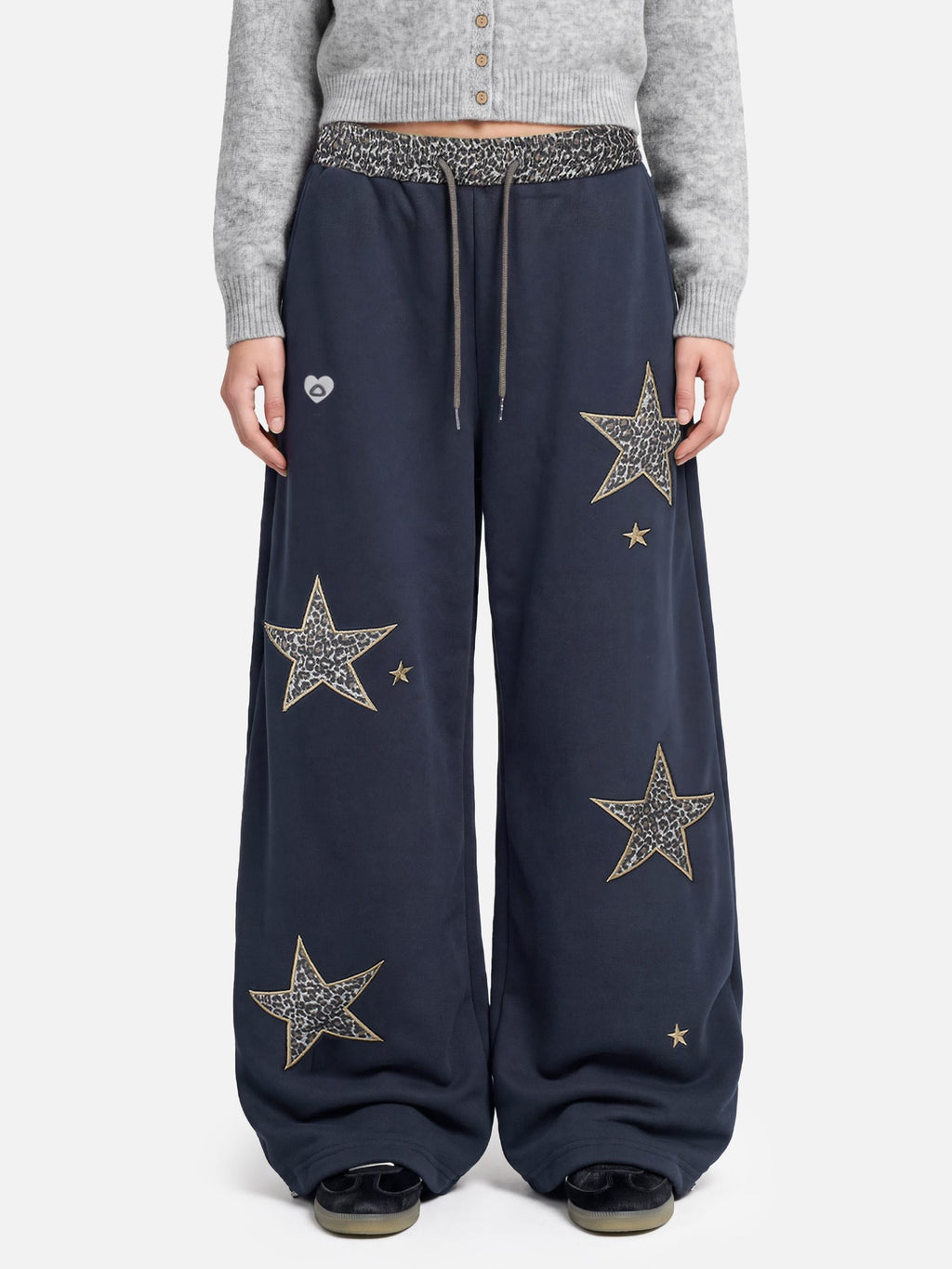 [Pre-Order] Aelfric Eden Leopard Star Baggy Barrel Sweatpants
