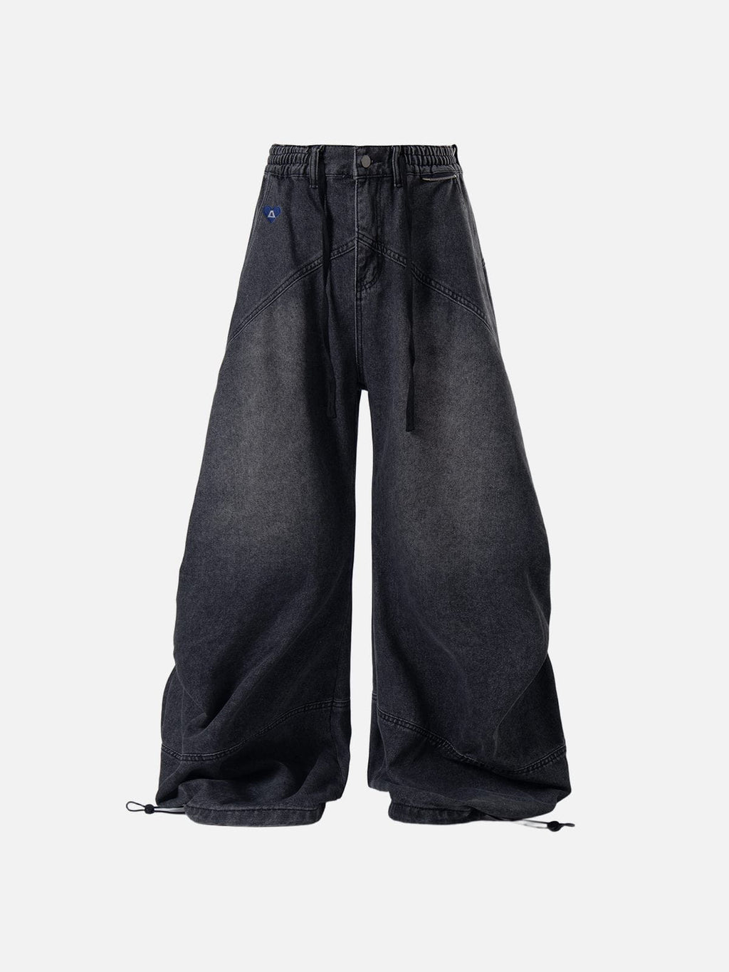 Aelfric Eden Detachable Plaid Layer Baggy Jeans