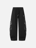 Aelfric Eden Thorn Print Baggy Barrel Sweatpants