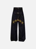 Aelfric Eden Double Waist Leopard Star Jeans
