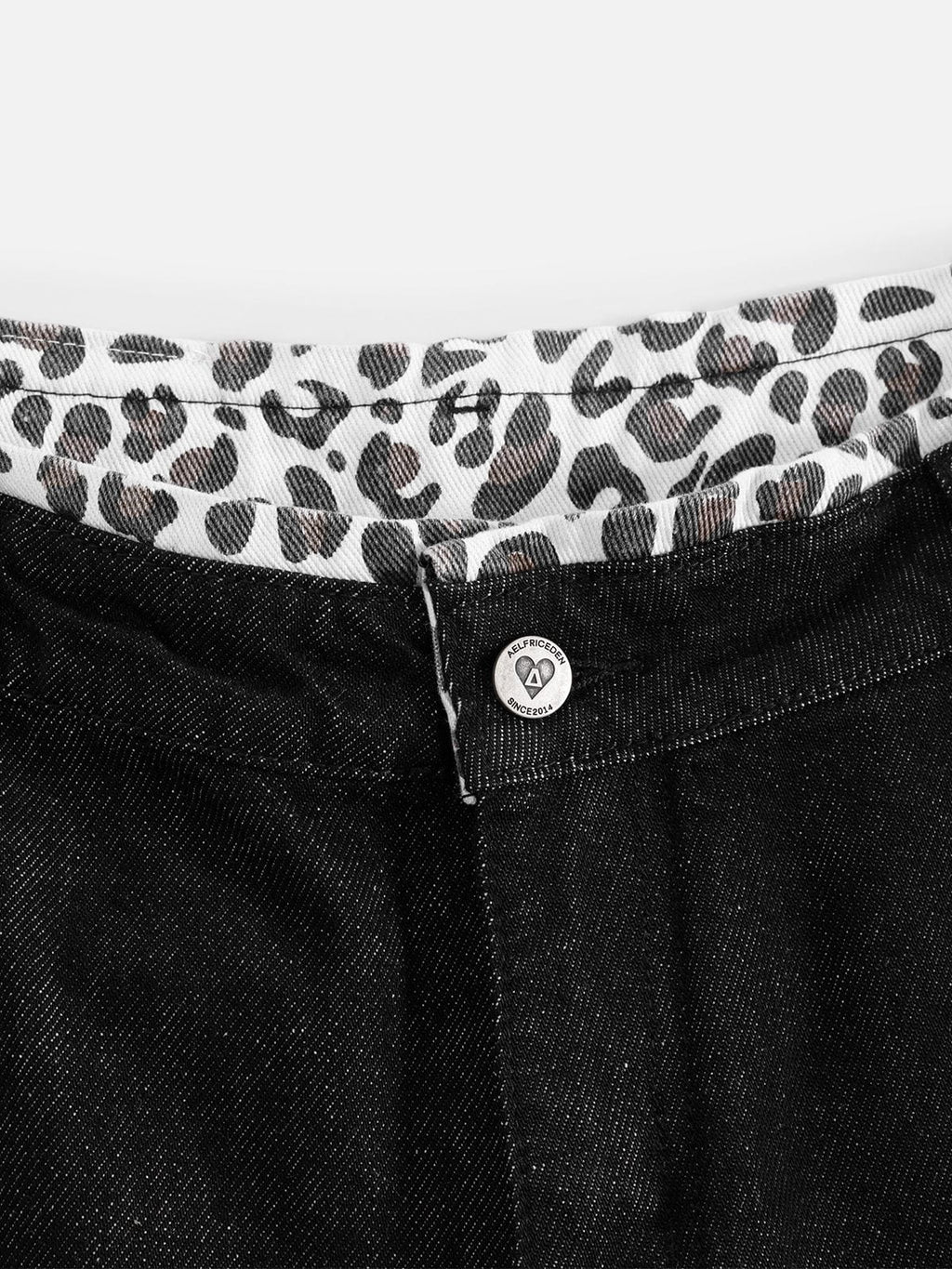 Aelfric Eden Leopard Cuff Baggy Barrel Jeans