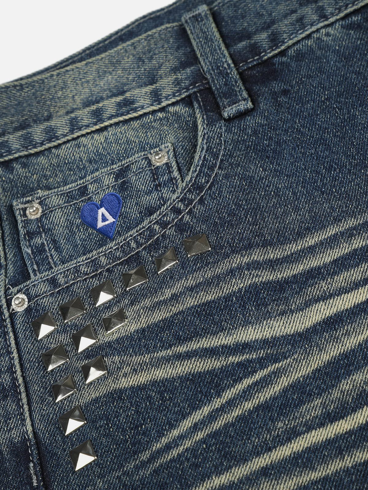 Aelfric Eden Studded Washed Baggy Jeans