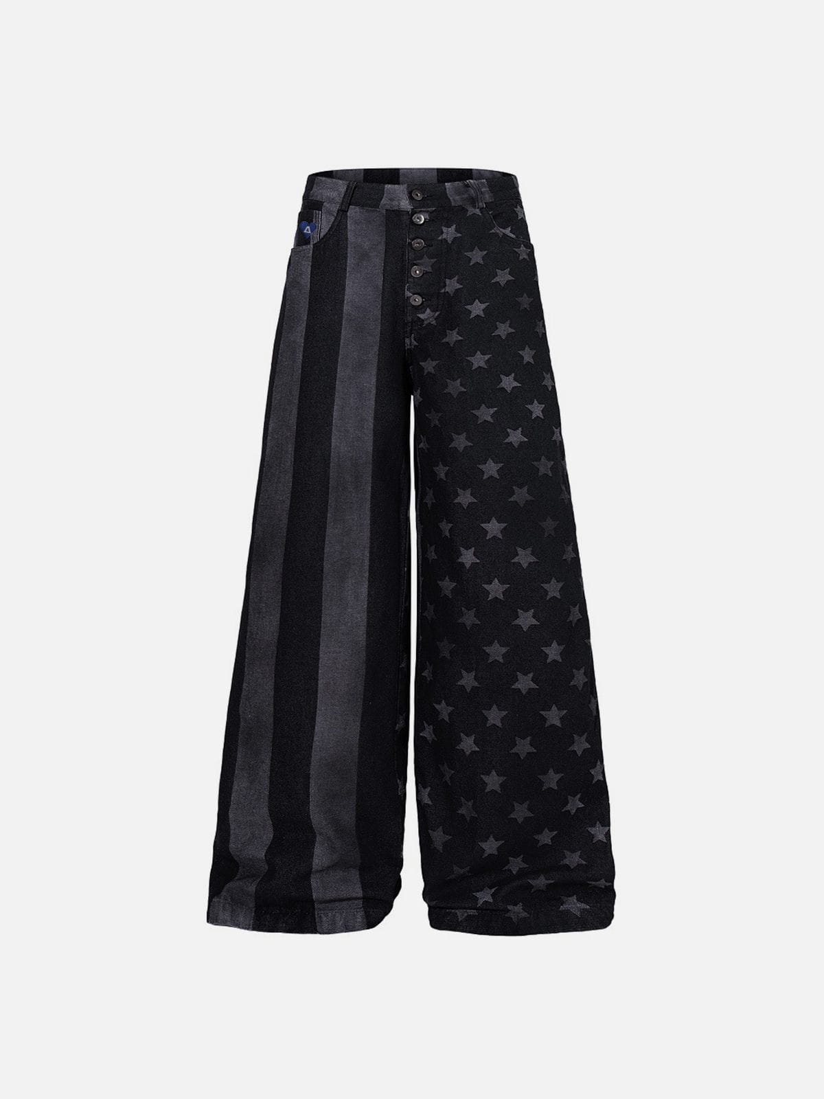 Aelfric Eden Striped Star Baggy Barrel Jeans