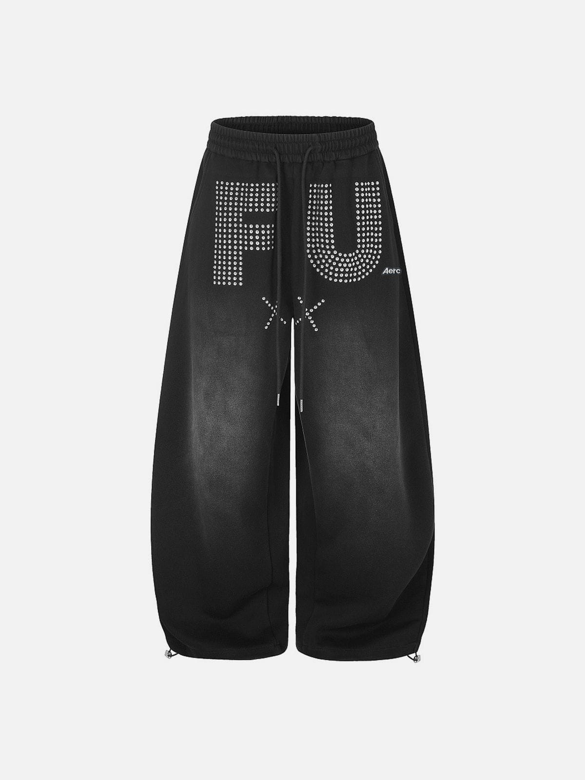 Aelfric Eden Studded Washed Baggy Barrel Sweatpants