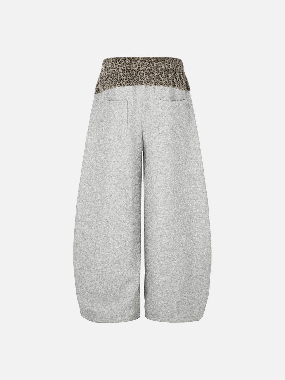Aelfric Eden Leopard Panel Baggy Barrel Sweatpants