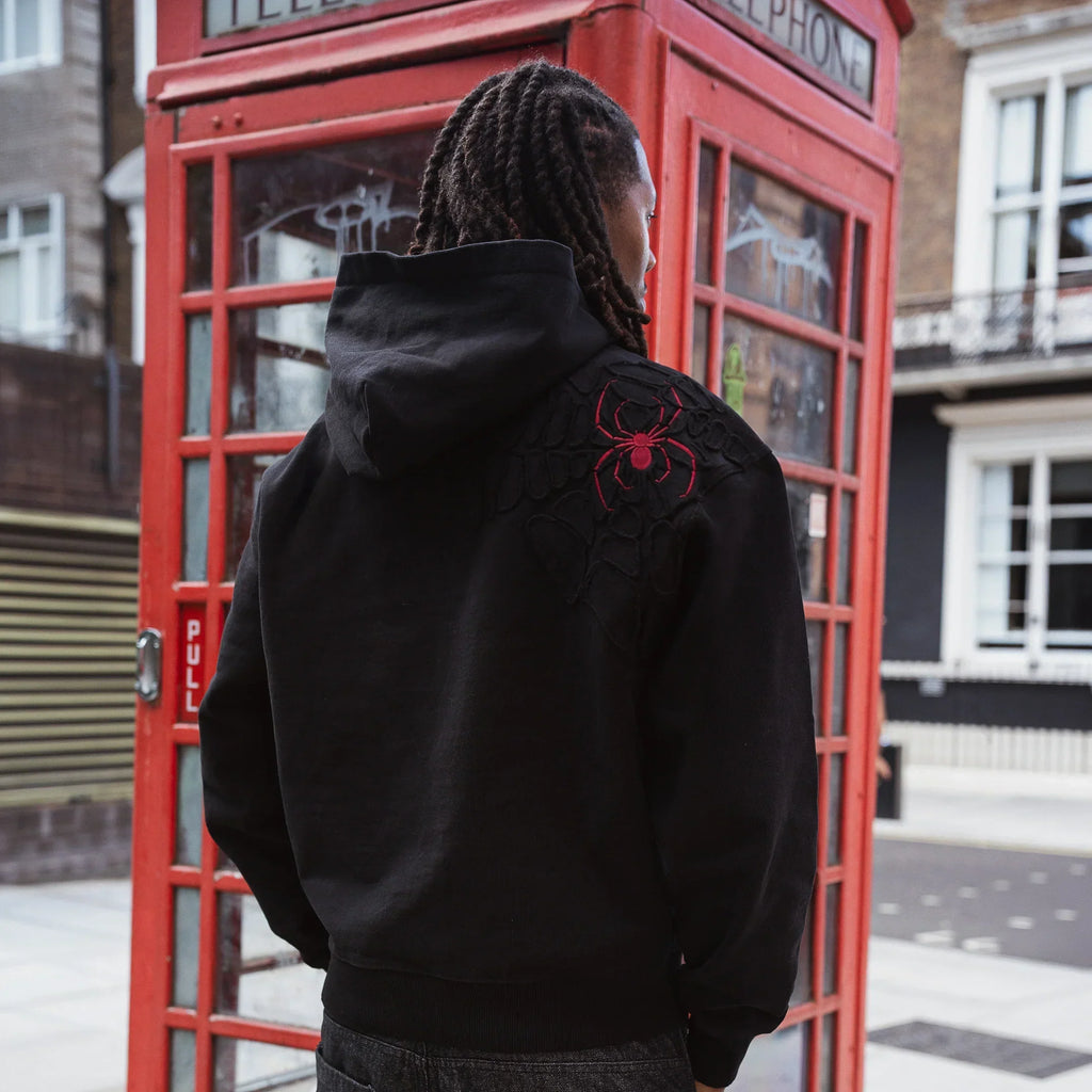 "spiderweb v2" Hoodie black